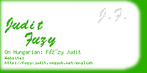 judit fuzy business card